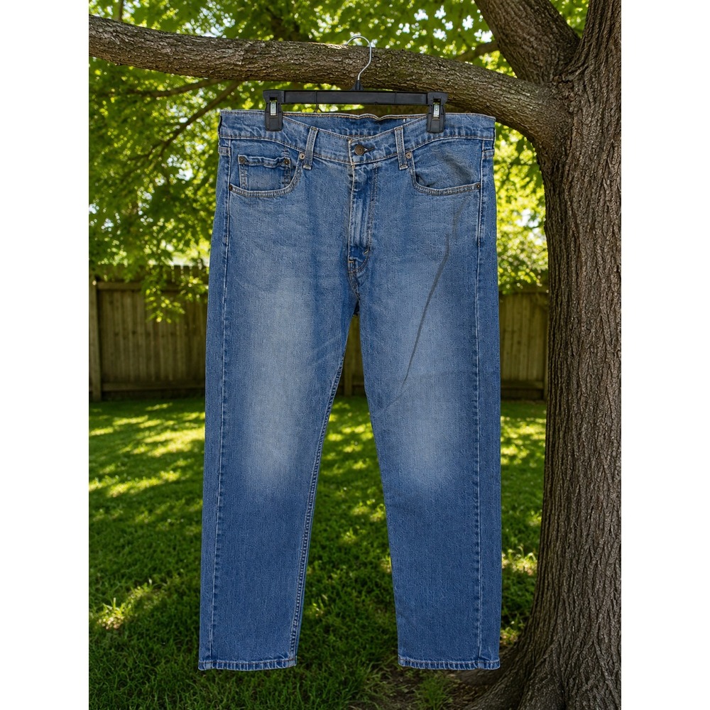 Levi's 505 Jeans Men's 36x32 Regular Fit Medium‎ Wash Denim Pants